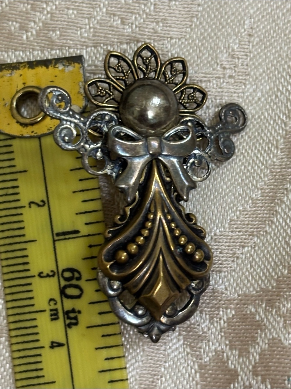 Vintage Steampunk Angel Pin Brooch